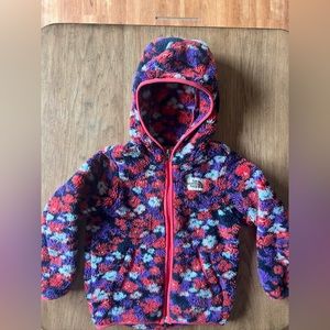 The North Face Girl's Floral Fleece jacket, size 4T